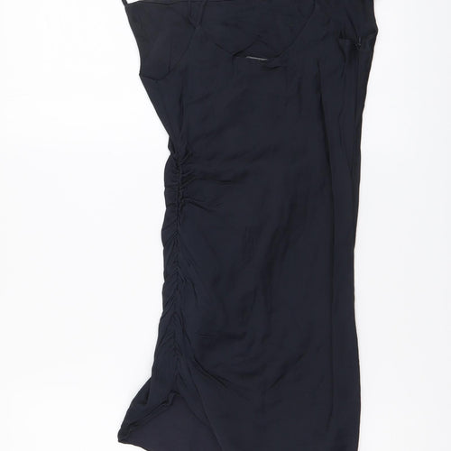 Zara Womens Black Polyester Mini Size XS Sweetheart Pullover