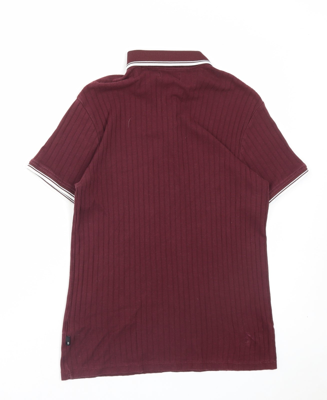 Burton Mens Purple Cotton Polo Size M Collared Zip