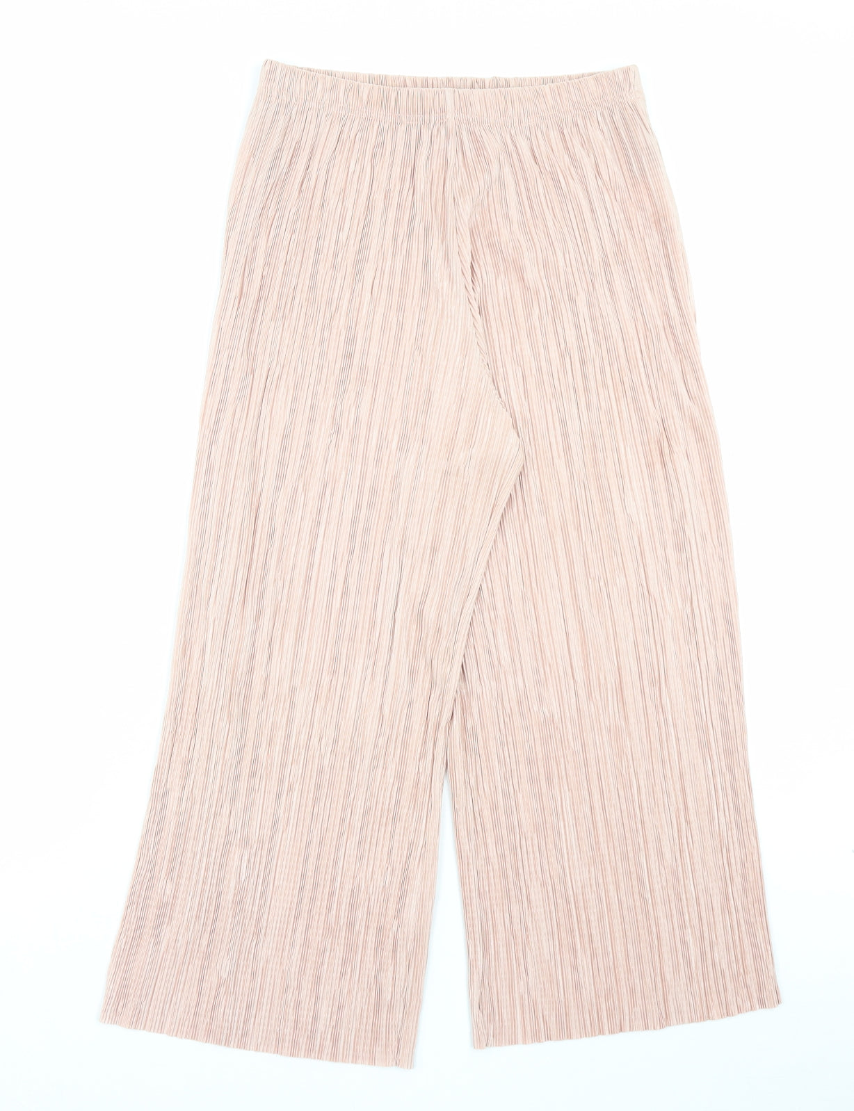 Primark Womens Pink Polyester Cropped Trousers Size 12 L23 in Regular