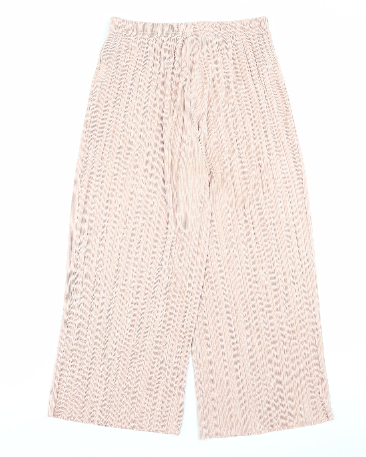 Primark Womens Pink Polyester Cropped Trousers Size 12 L23 in Regular