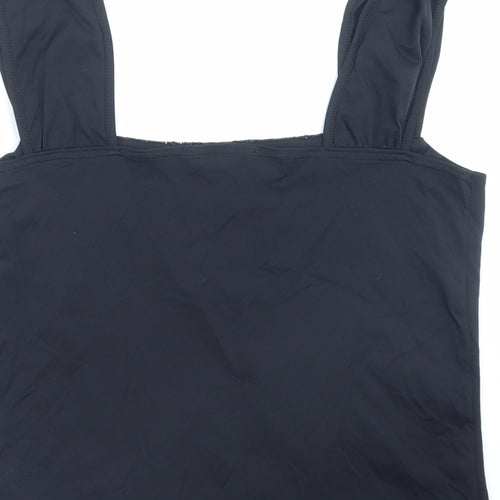 Mamut Womens Black Polyester Cropped Tank Size 12 Square Neck