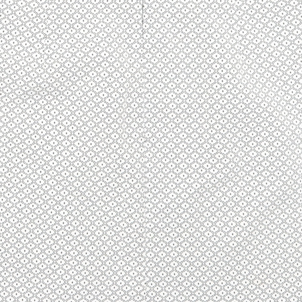 New Look Womens White Argyle/Diamond Polyester A-Line Skirt Size 12 Zip