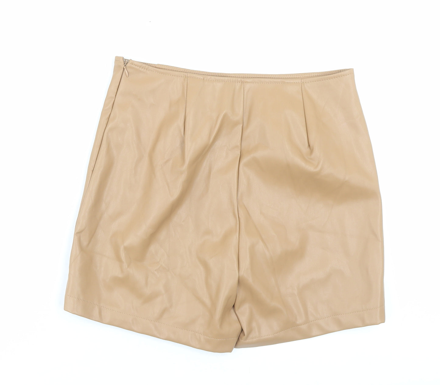 Primark Womens Brown Polyester Skort Size 12 Zip