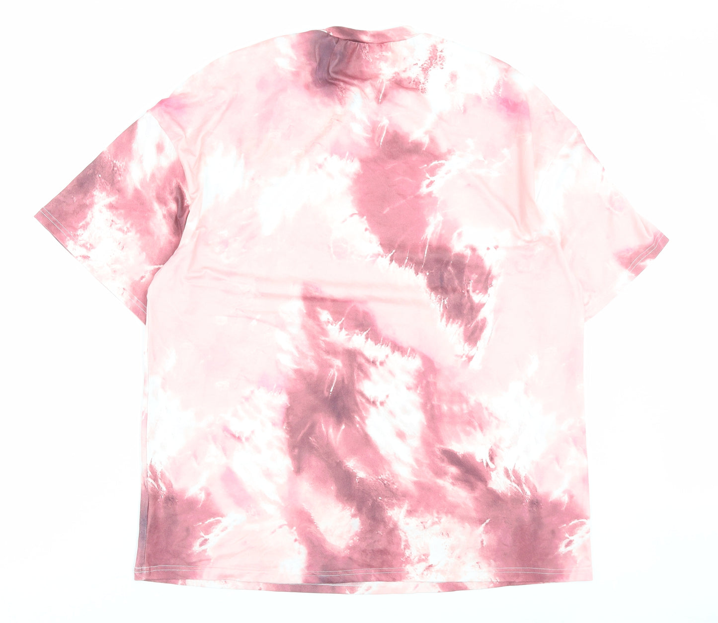 SheIn Womens Pink Polyester Basic T-Shirt Size L Crew Neck - Honey