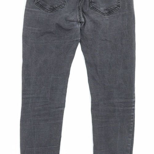 Pull&Bear Womens Black Cotton Skinny Jeans Size 8 L26 in Regular Button