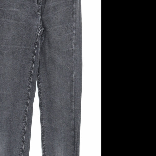 Pull&Bear Womens Black Cotton Skinny Jeans Size 8 L26 in Regular Button