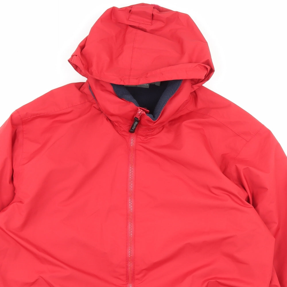 Regatta Mens Red Rain Coat Coat Size L Zip