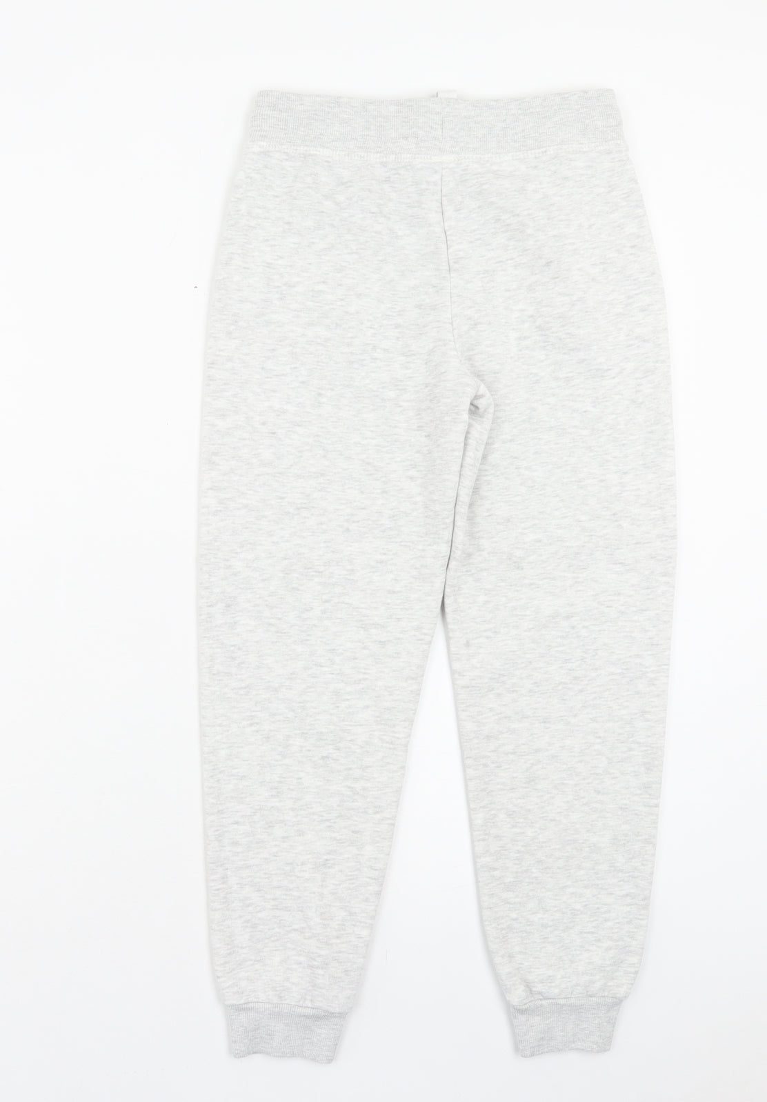 George Girls Grey Cotton Jogger Trousers Size 9-10 Years Regular Drawstring