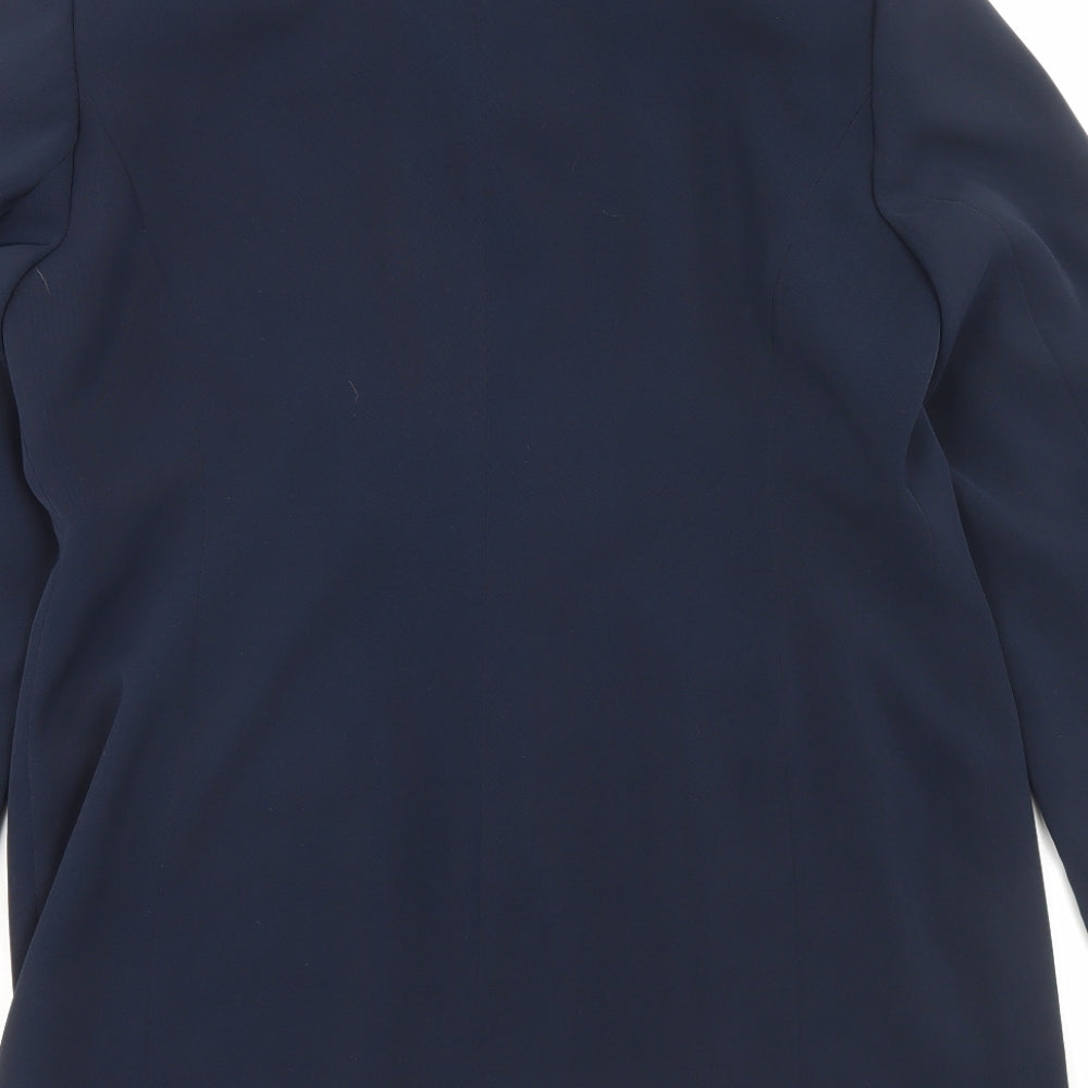 AMARANTO Womens Blue Jacket Blazer Size 18 Button