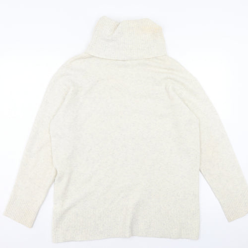 River Island Womens Beige Roll Neck Acrylic Pullover Jumper Size XS - Bon Voyage