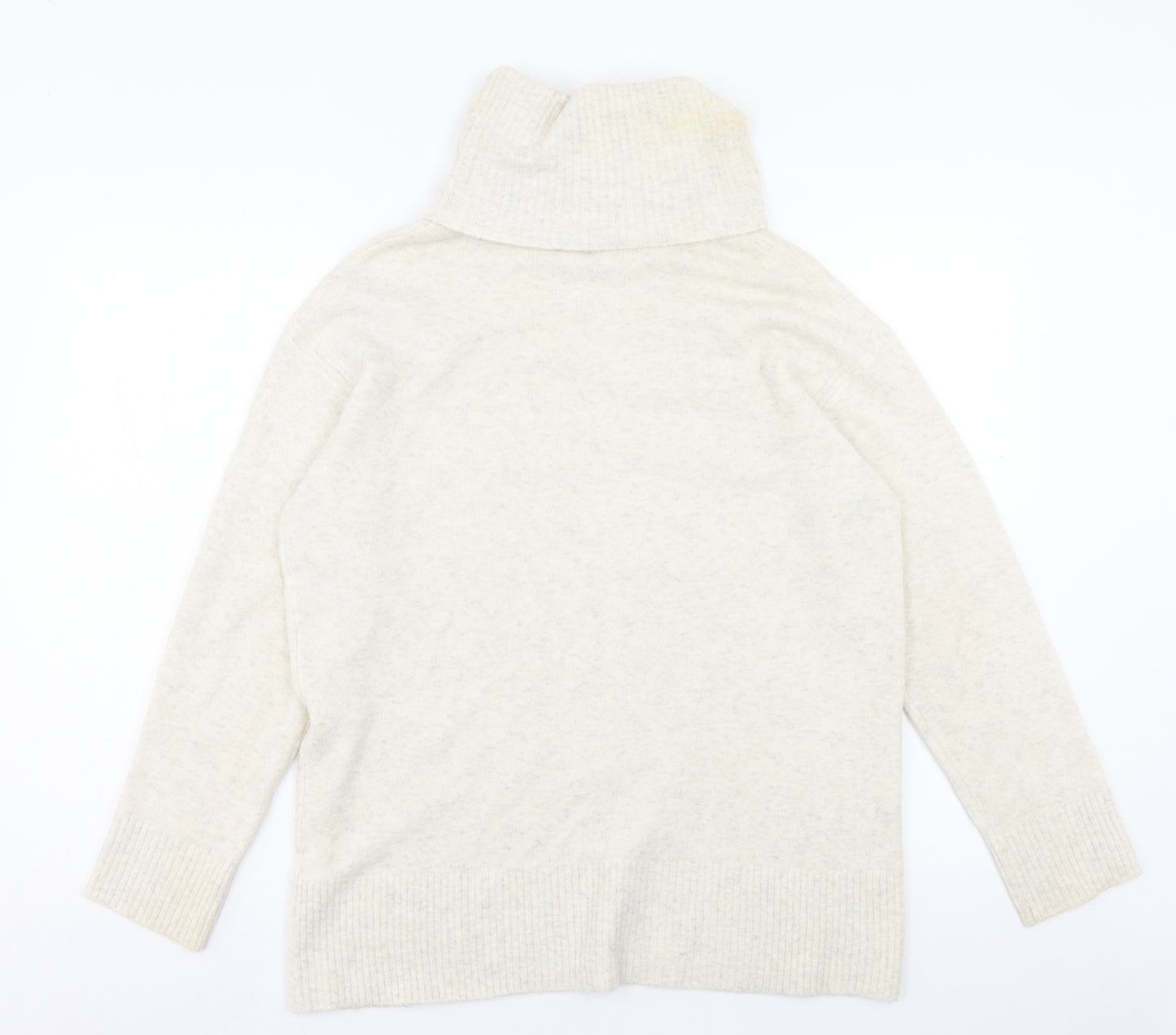 River Island Womens Beige Roll Neck Acrylic Pullover Jumper Size XS - Bon Voyage