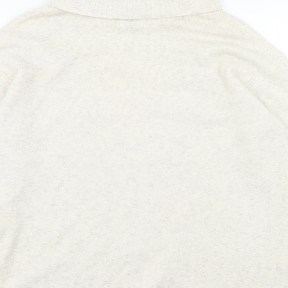 River Island Womens Beige Roll Neck Acrylic Pullover Jumper Size XS - Bon Voyage