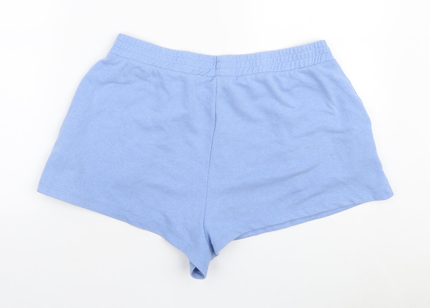 Primark Womens Blue Polyester Sweat Shorts Size L L3 in Regular