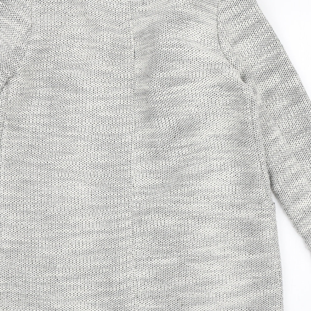 New Look Womens White Jacket Coatigan Size 12