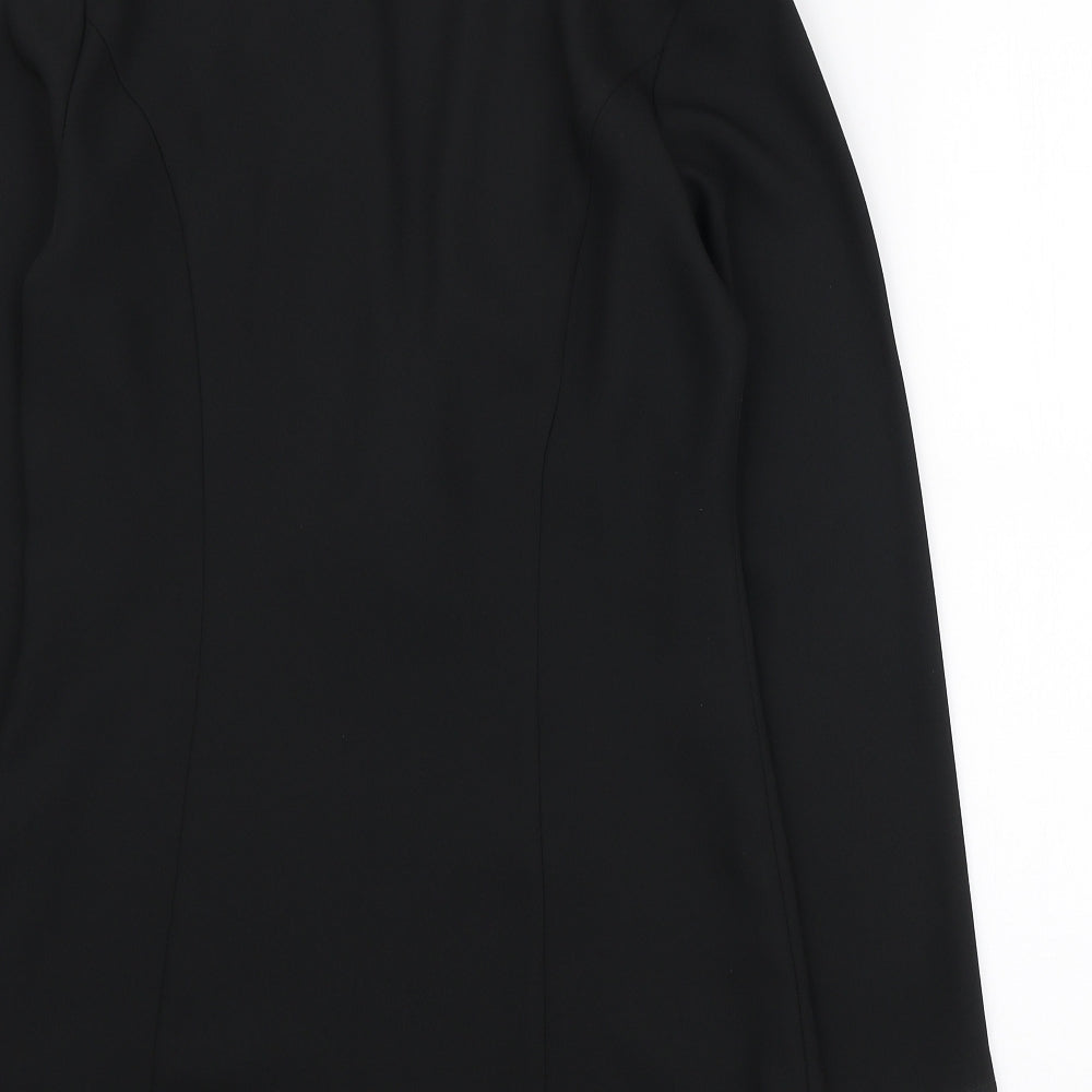 Roman Originals Womens Black Jacket Blazer Size 10 Button