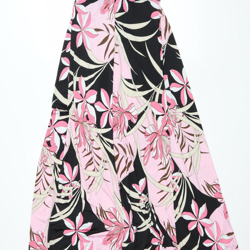 City Goddess Womens Black Floral Polyester Trapeze & Swing Size S Sweetheart Pullover