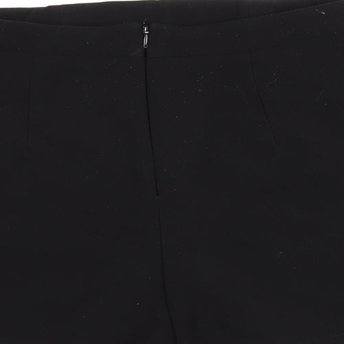 Lost Society Womens Black Polyester Hot Pants Shorts Size 10 L3 in Regular Zip