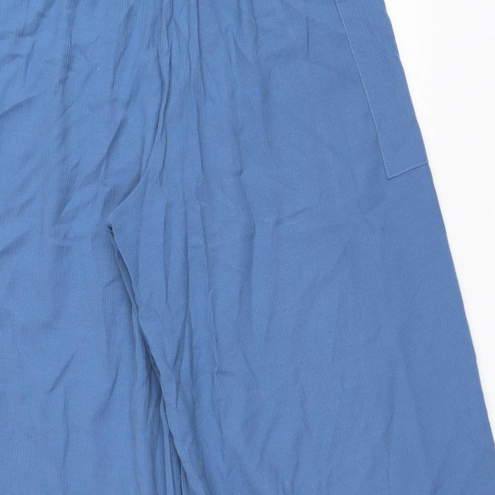 TU Womens Blue Polyester Culotte Shorts Size 14 L20 in Regular Drawstring