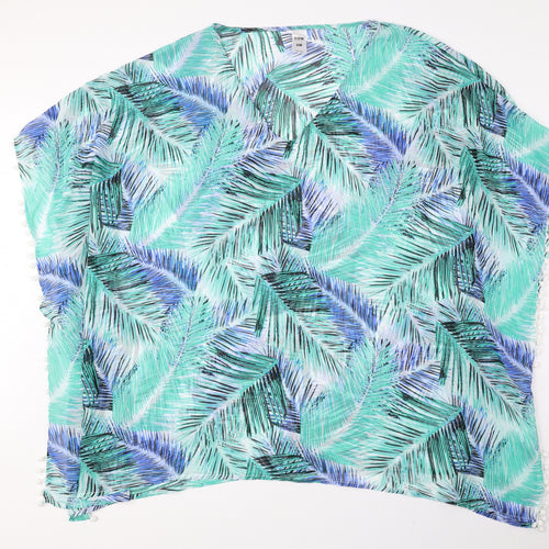 Now Womens Multicoloured Floral Polyester Cover Up Size S