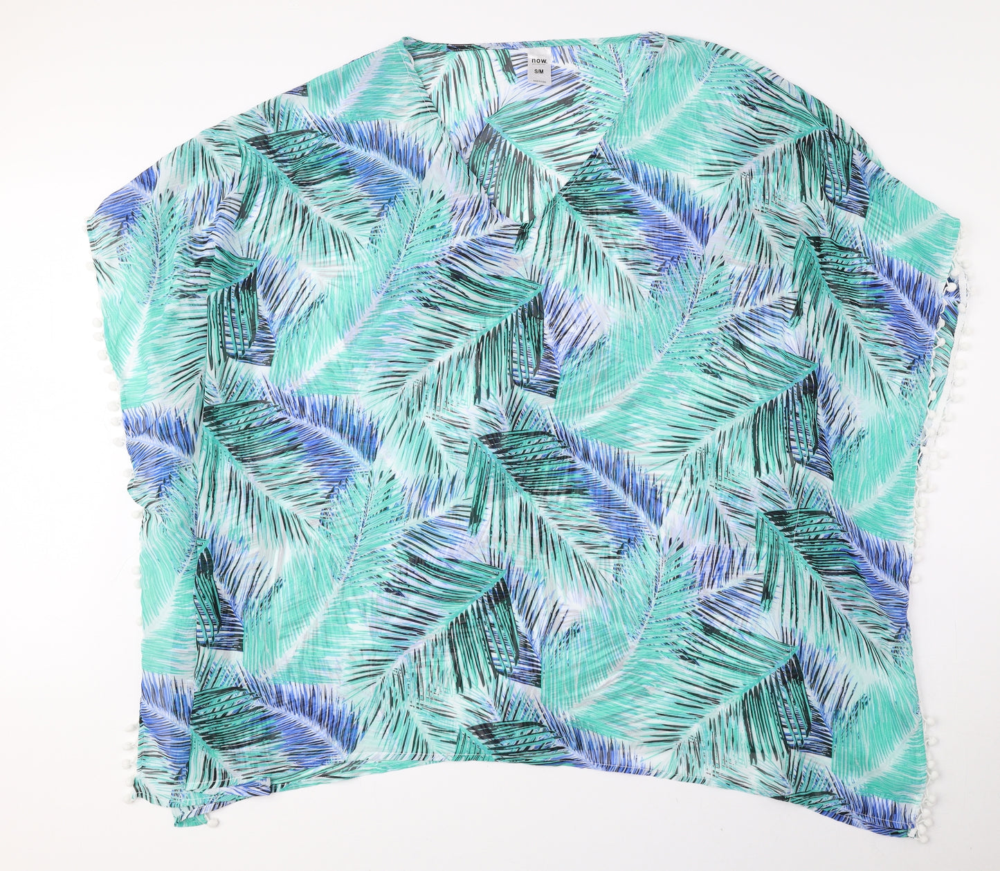 Now Womens Multicoloured Floral Polyester Cover Up Size S