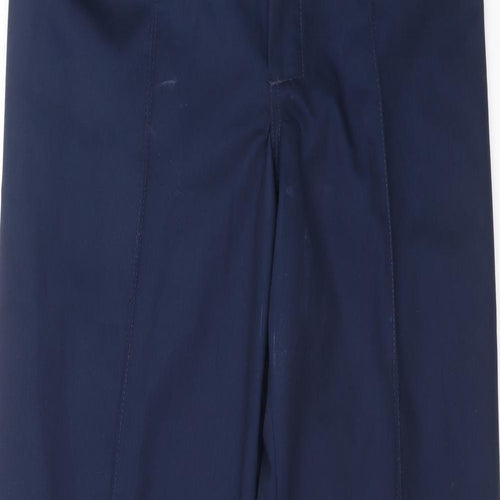 Harpoon Mens Blue Cotton Trousers Size 32 L30 in Zip