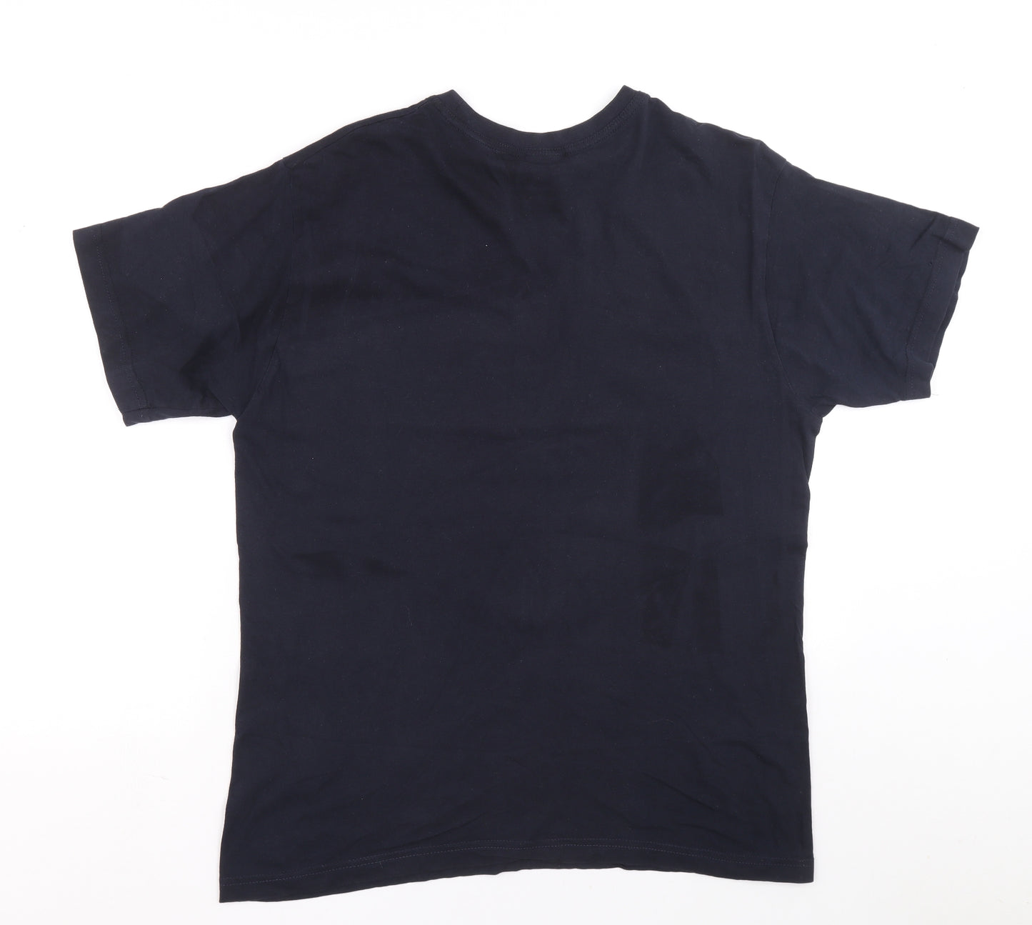 Planet 2000 Mens Blue Cotton T-Shirt Size XL Crew Neck - Ibiza