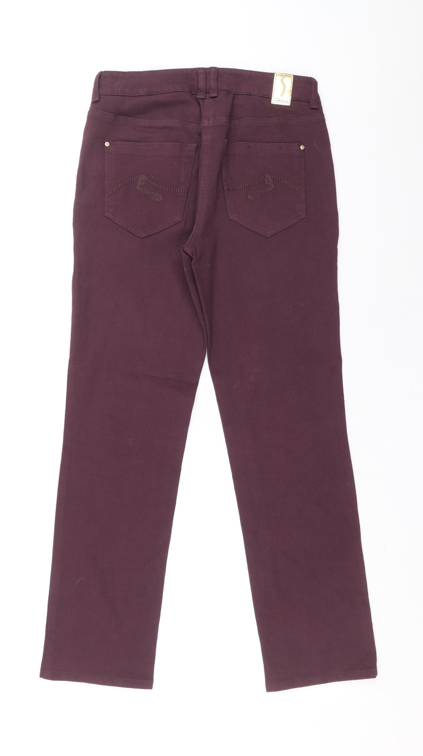 GARDEUR Womens Purple Cotton Skinny Jeans Size 8 L27 in Slim Zip
