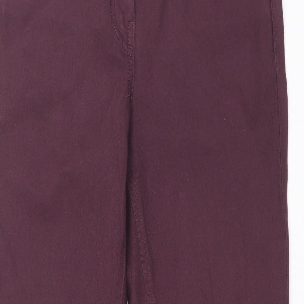 GARDEUR Womens Purple Cotton Skinny Jeans Size 8 L27 in Slim Zip