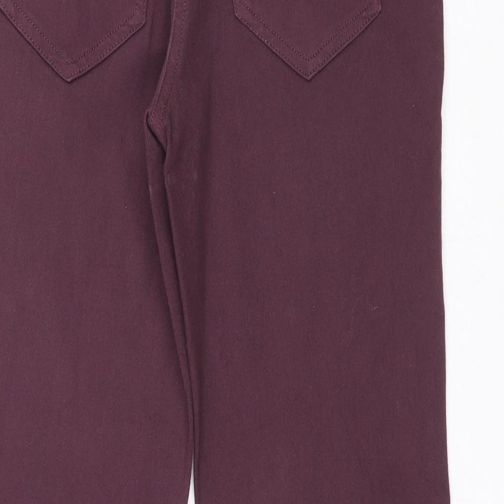 GARDEUR Womens Purple Cotton Skinny Jeans Size 8 L27 in Slim Zip