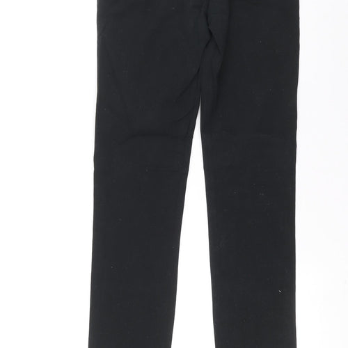 BIG STAR Womens Black Cotton Skinny Jeans Size M L32 in Relaxed Zip