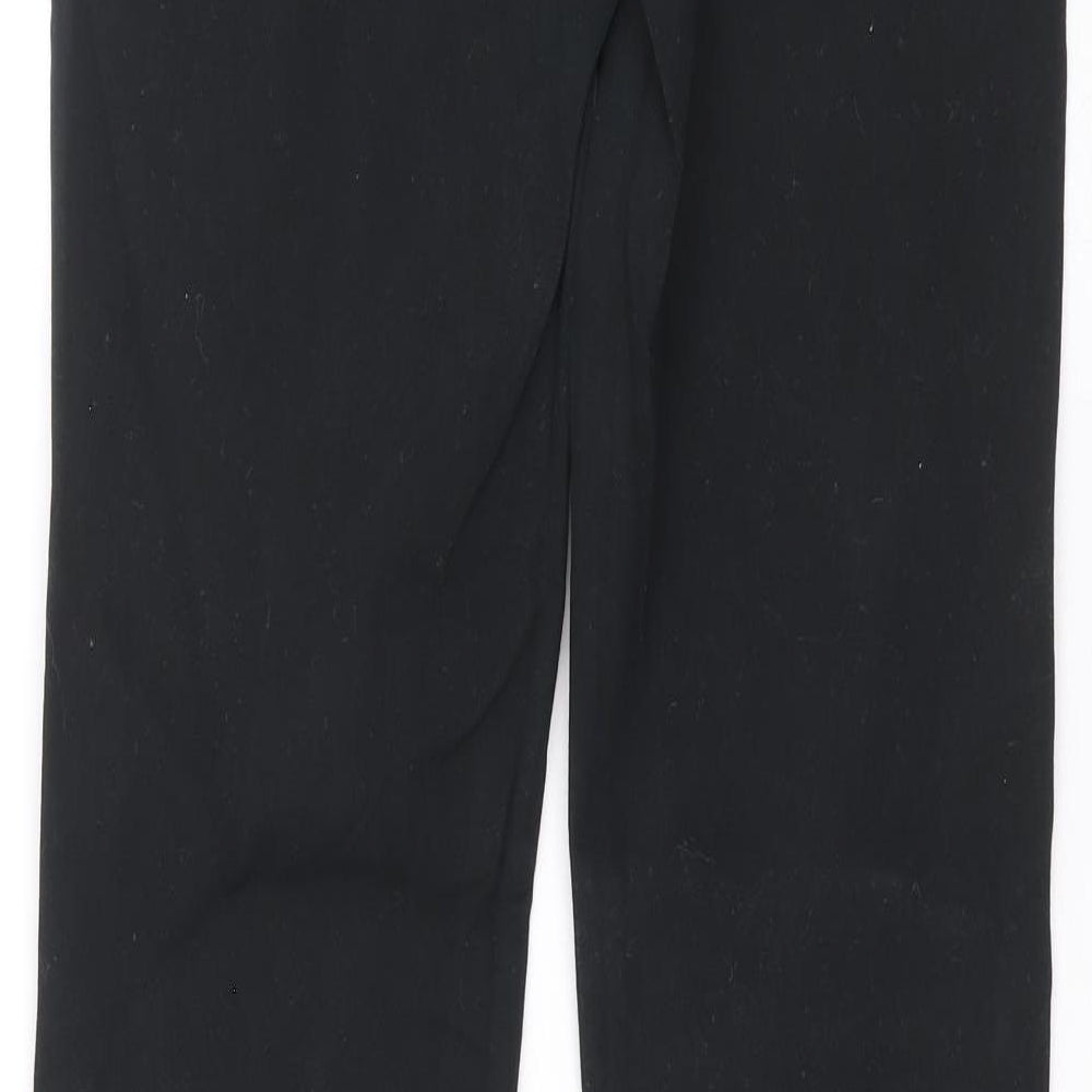 BIG STAR Womens Black Cotton Skinny Jeans Size M L32 in Relaxed Zip