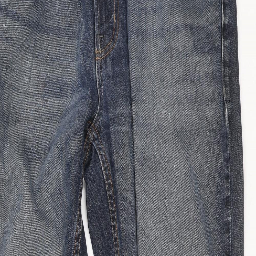 George Mens Blue Cotton Bootcut Jeans Size M L29 in Regular Zip