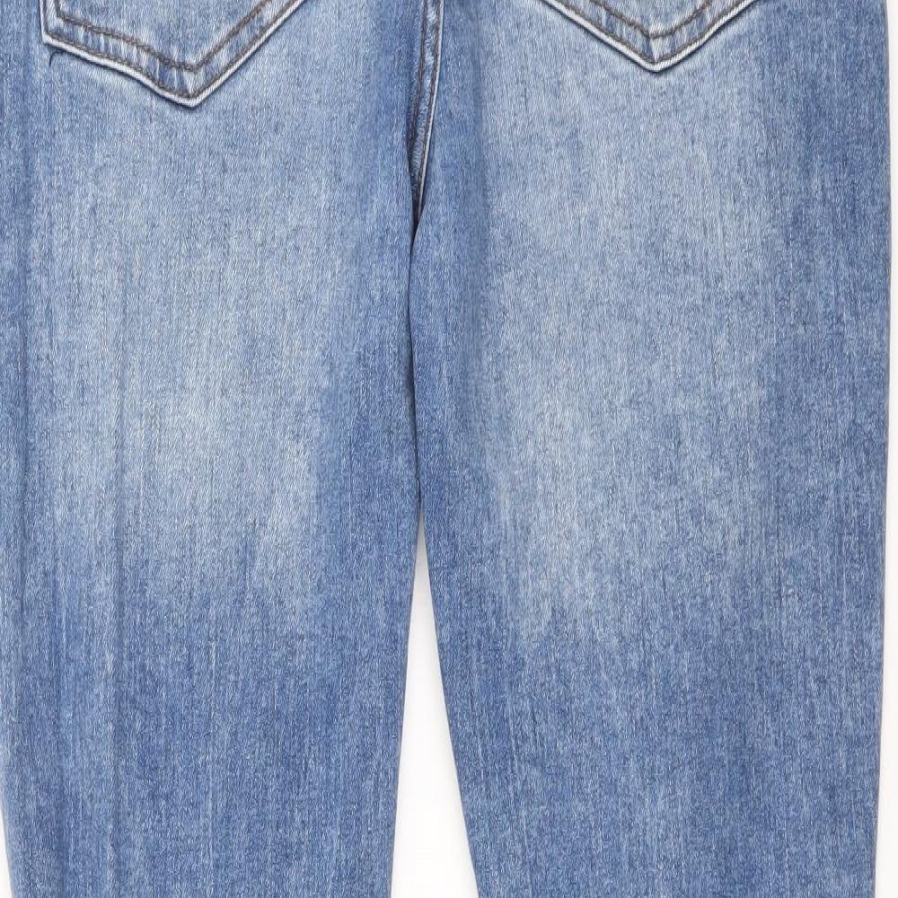 Denim & Co. Womens Blue Cotton Skinny Jeans Size 8 L30 in Regular Zip