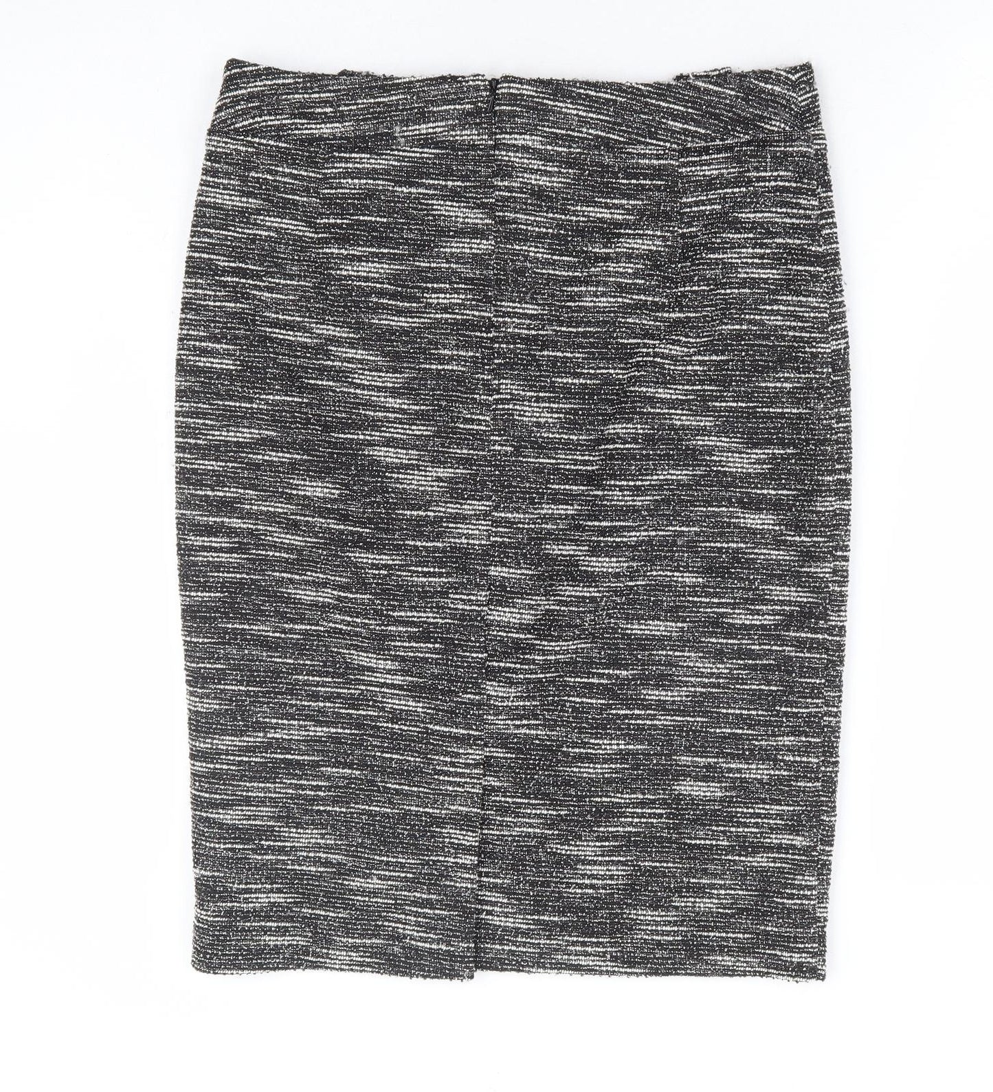 Wallis Womens Black Polyester Straight & Pencil Skirt Size 10 Zip