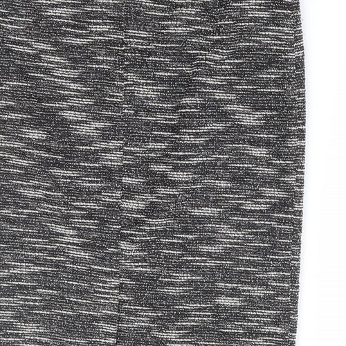 Wallis Womens Black Polyester Straight & Pencil Skirt Size 10 Zip
