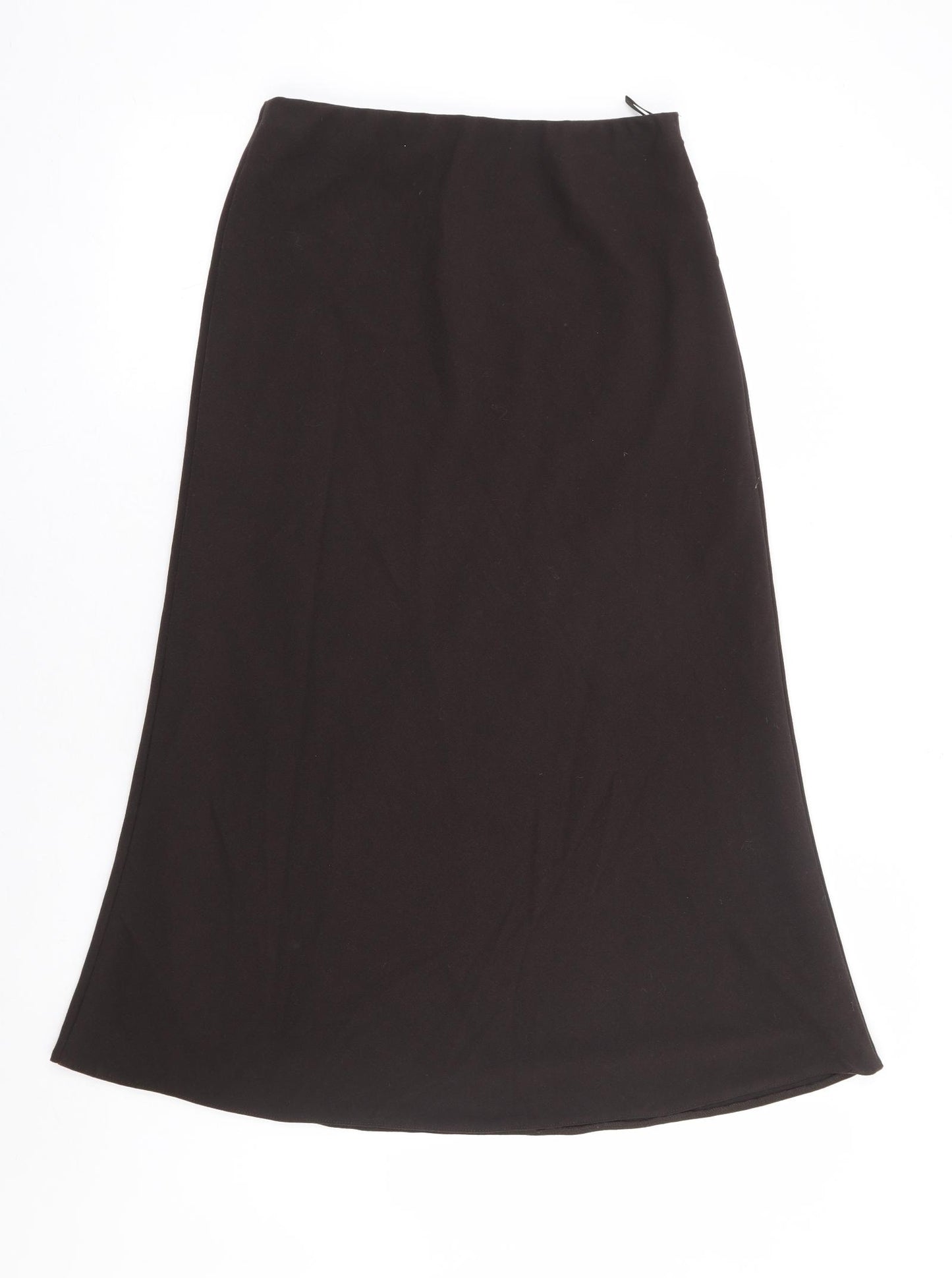 Mia Moda Womens Brown Polyester A-Line Skirt Size 12