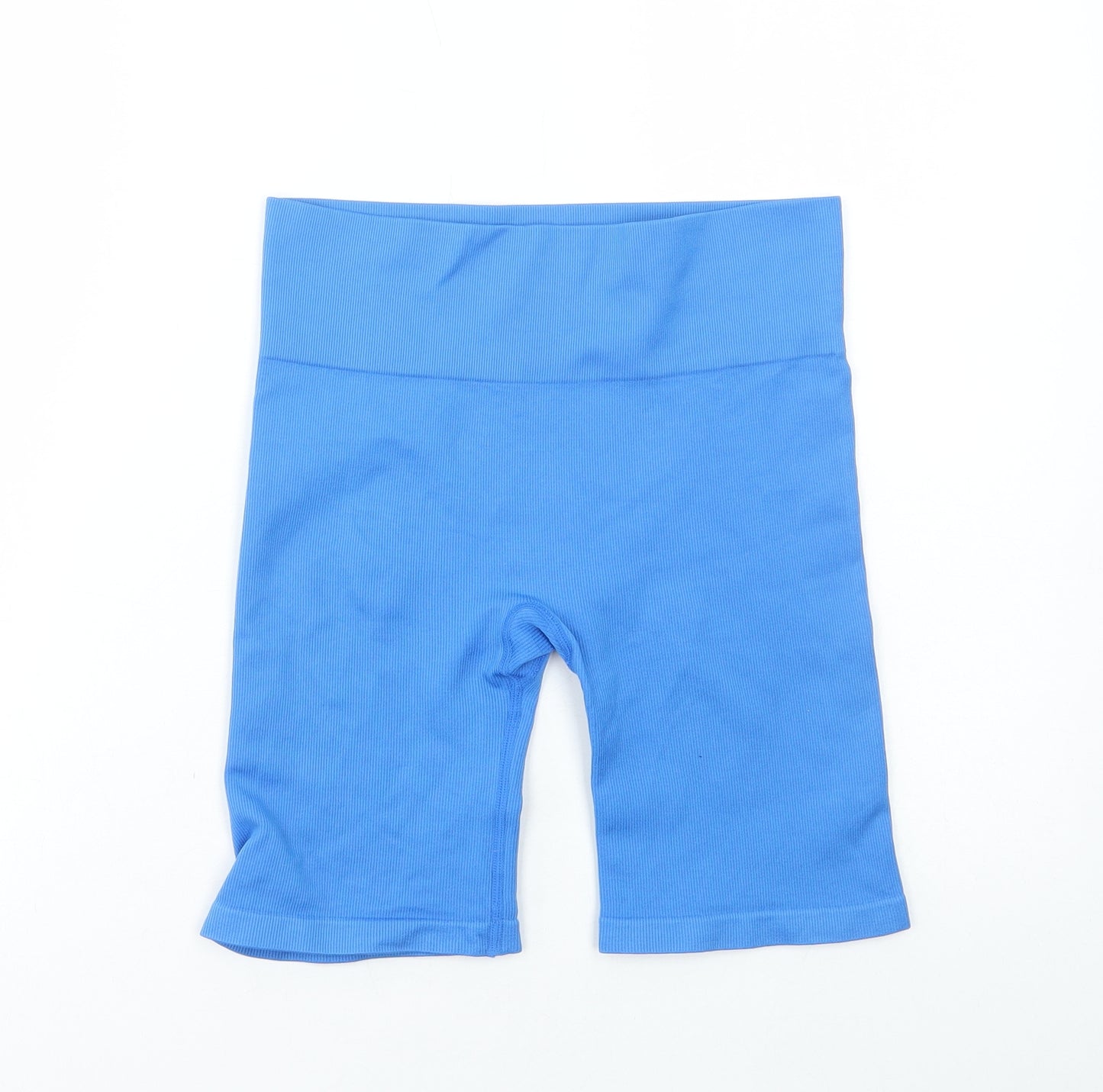 Primark Womens Blue Nylon Biker Shorts Size S L9 in Regular Pull On