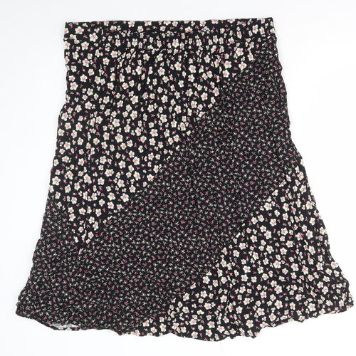 Isle Collections Womens Multicoloured Floral Viscose Flare Skirt Size 22