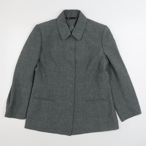 BHS Womens Grey Jacket Size 14 Button