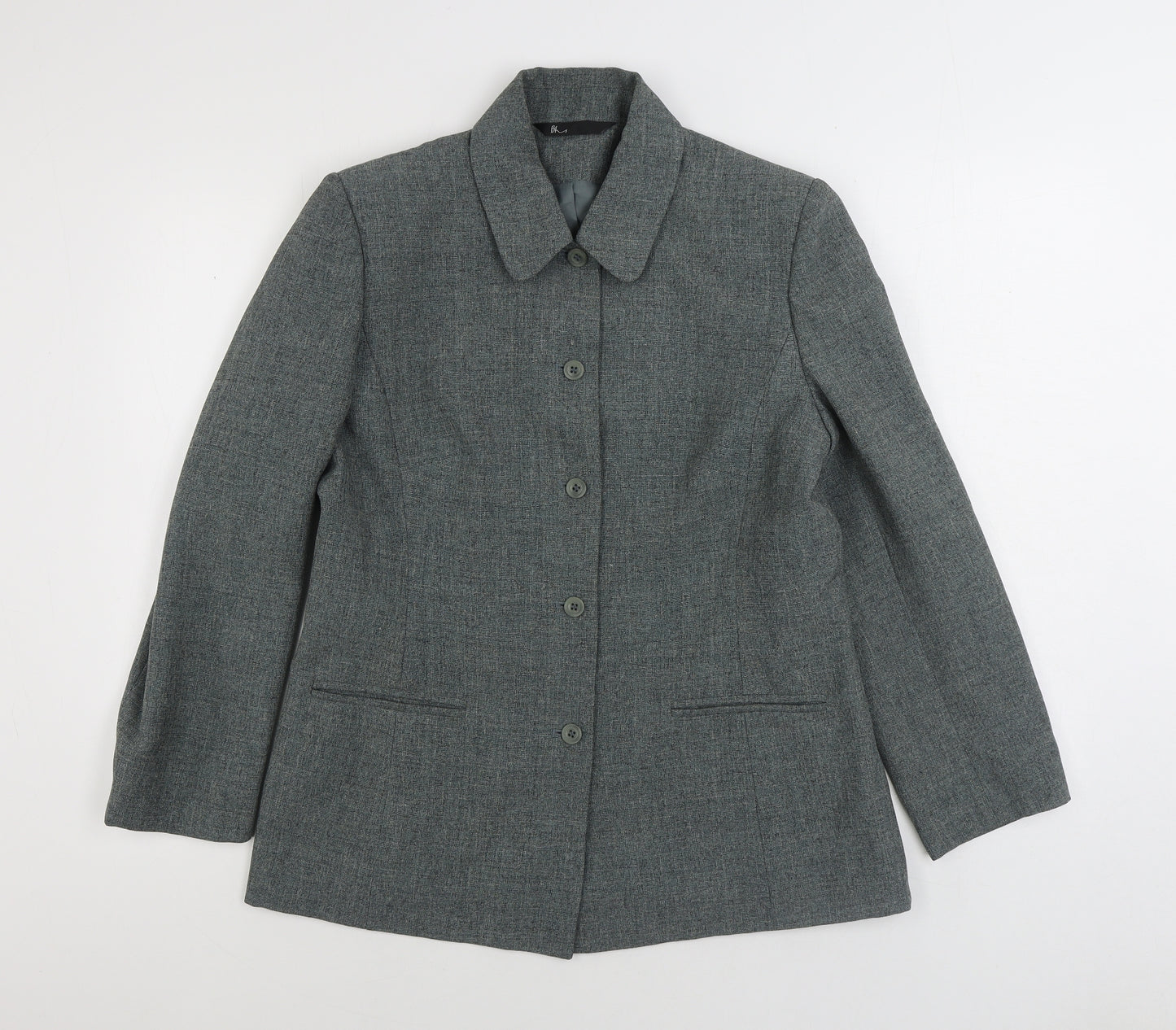 BHS Womens Grey Jacket Size 14 Button