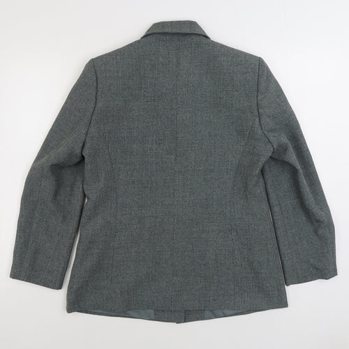BHS Womens Grey Jacket Size 14 Button