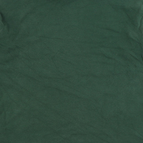 Basics Edition Mens Green Cotton Pullover Sweatshirt Size M