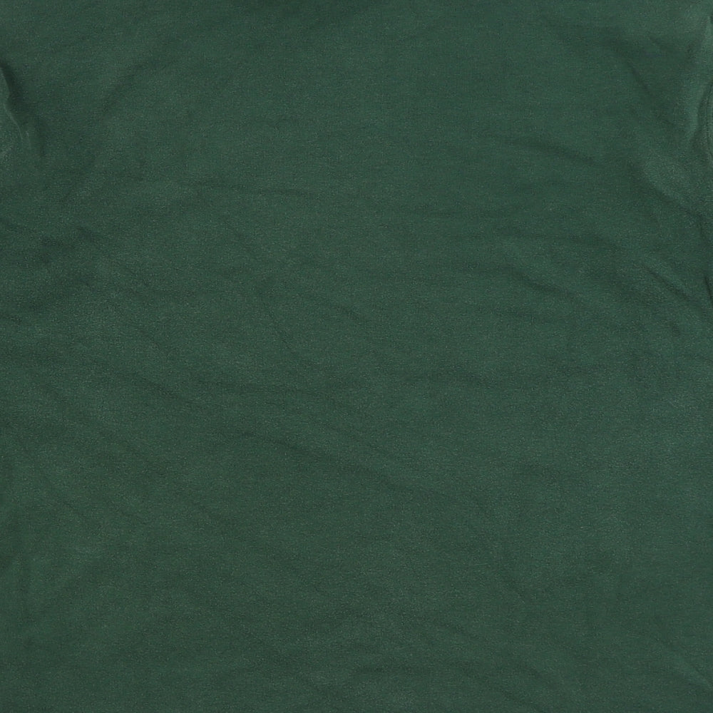 Basics Edition Mens Green Cotton Pullover Sweatshirt Size M