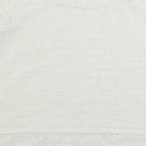 George Womens White Round Neck Acrylic Pullover Jumper Size 14 - Lace Trim