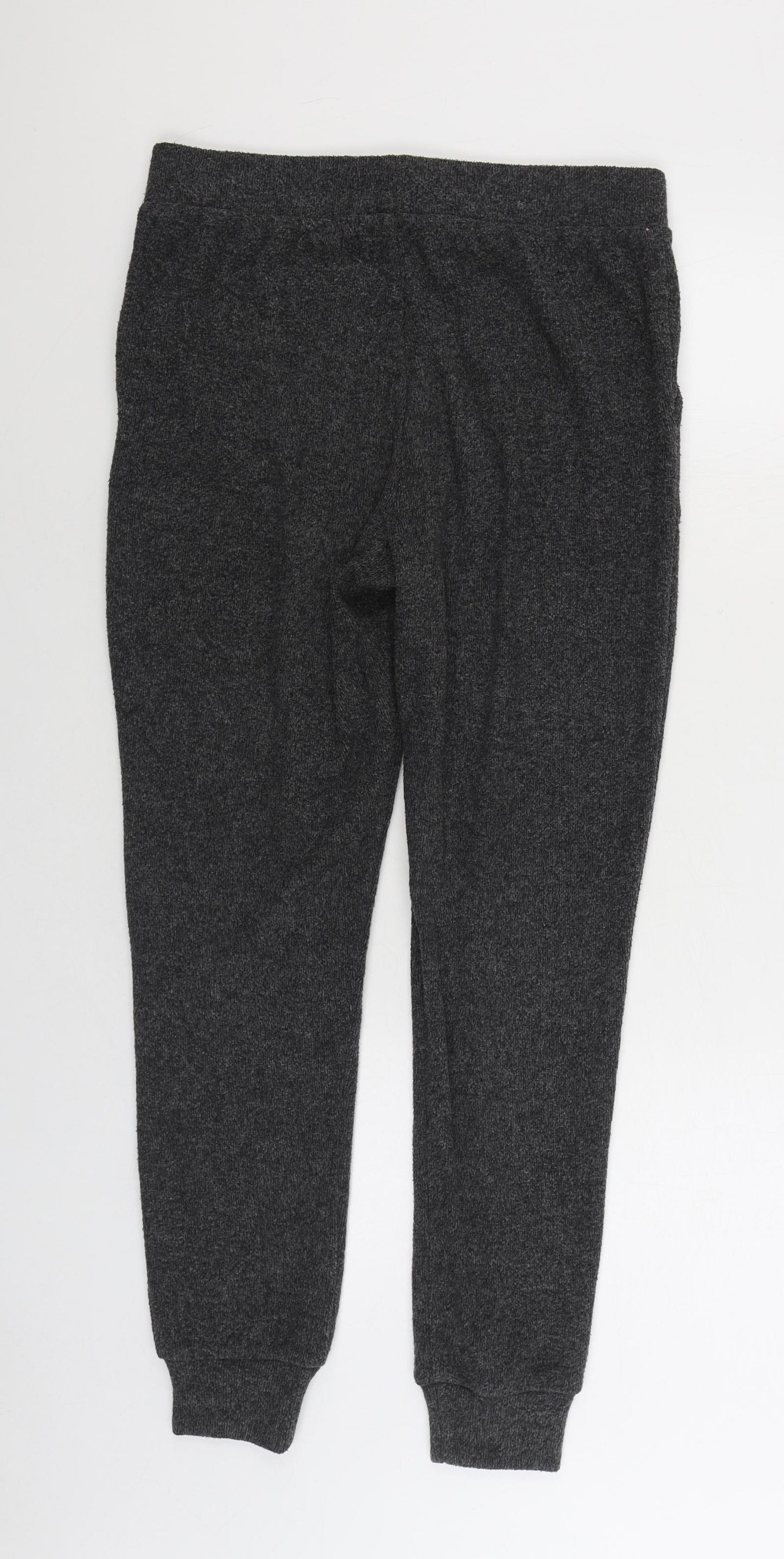 F&F Womens Grey Polyester Jogger Trousers Size 10 L28 in Regular Drawstring