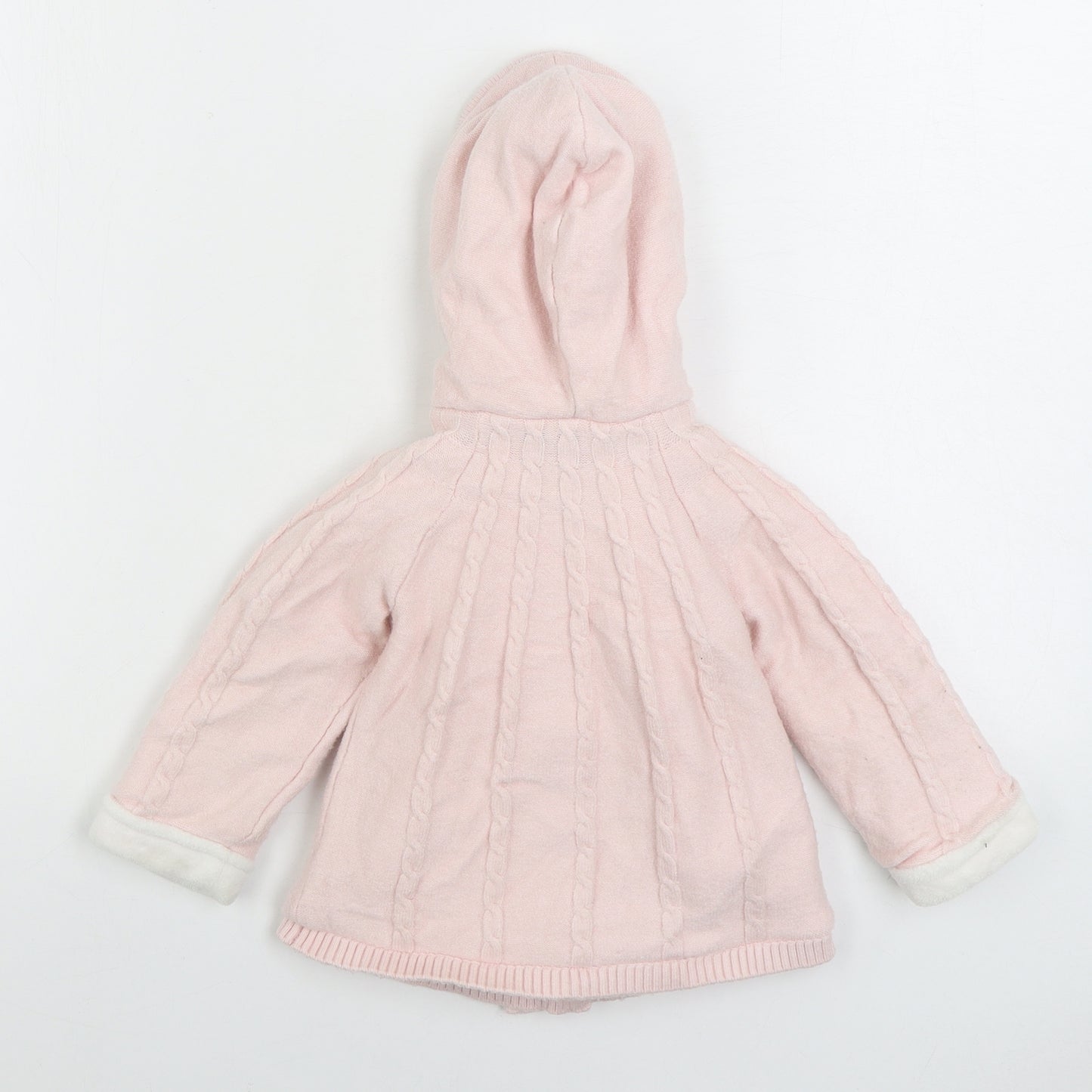 Nutmeg Girls Pink Jacket Size 18-24 Months Button