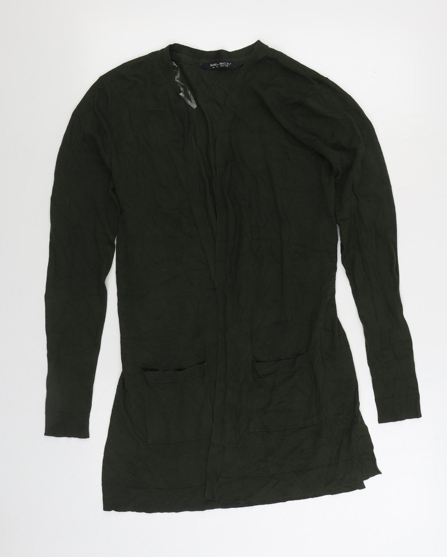 Select Womens Green V-Neck Viscose Cardigan Jumper Size 12