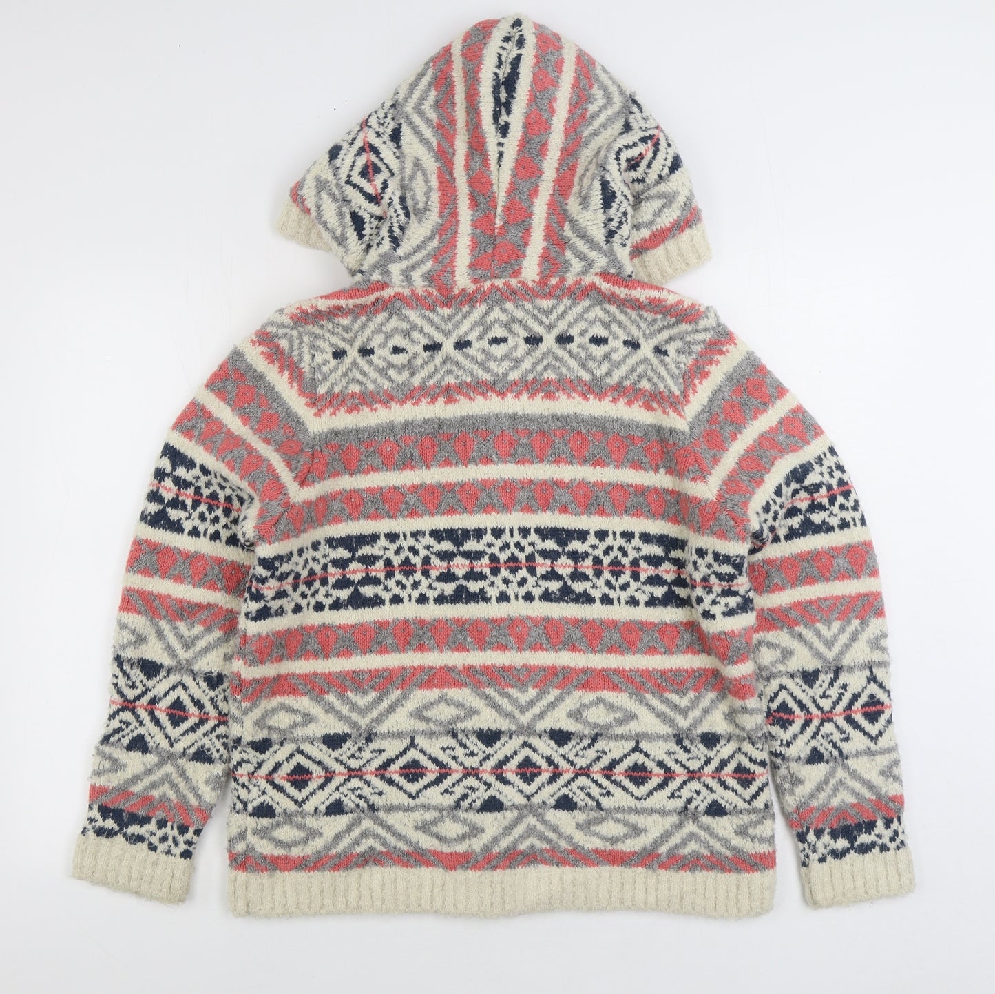 Per Una Womens Multicoloured Fair Isle Jacket Size 14 Snap