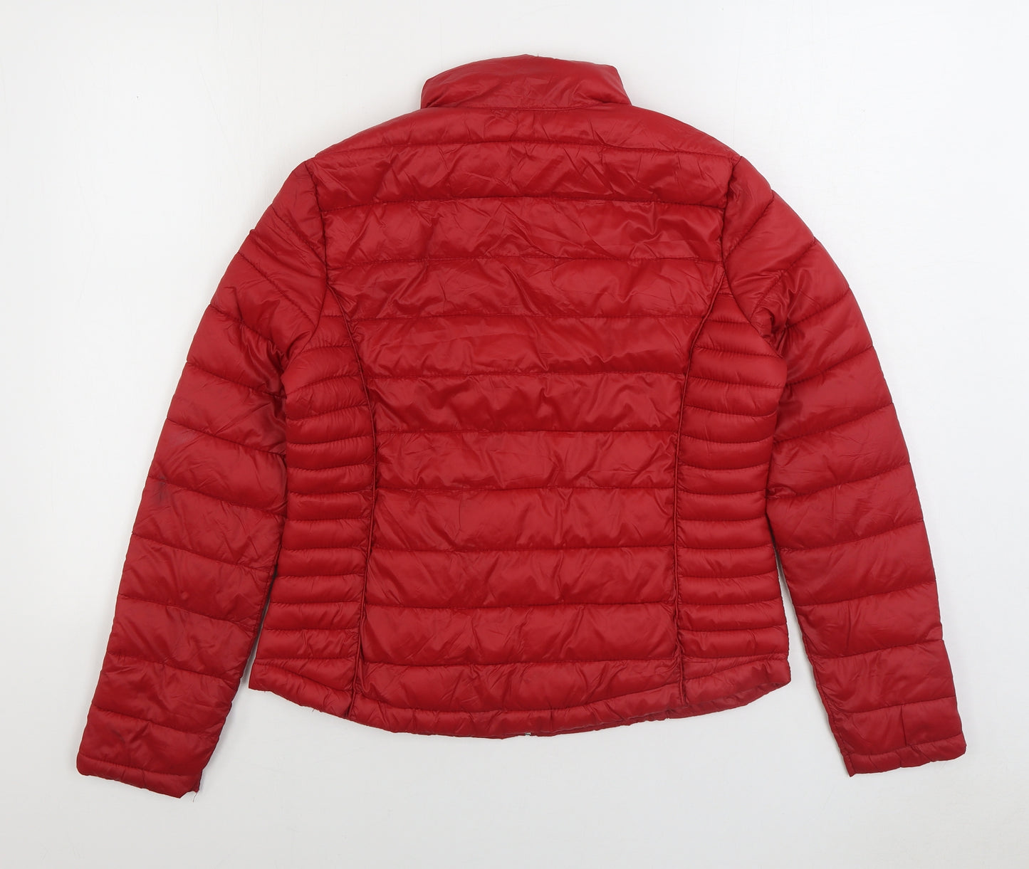 Atmosphere Womens Red Puffer Jacket Jacket Size M Zip