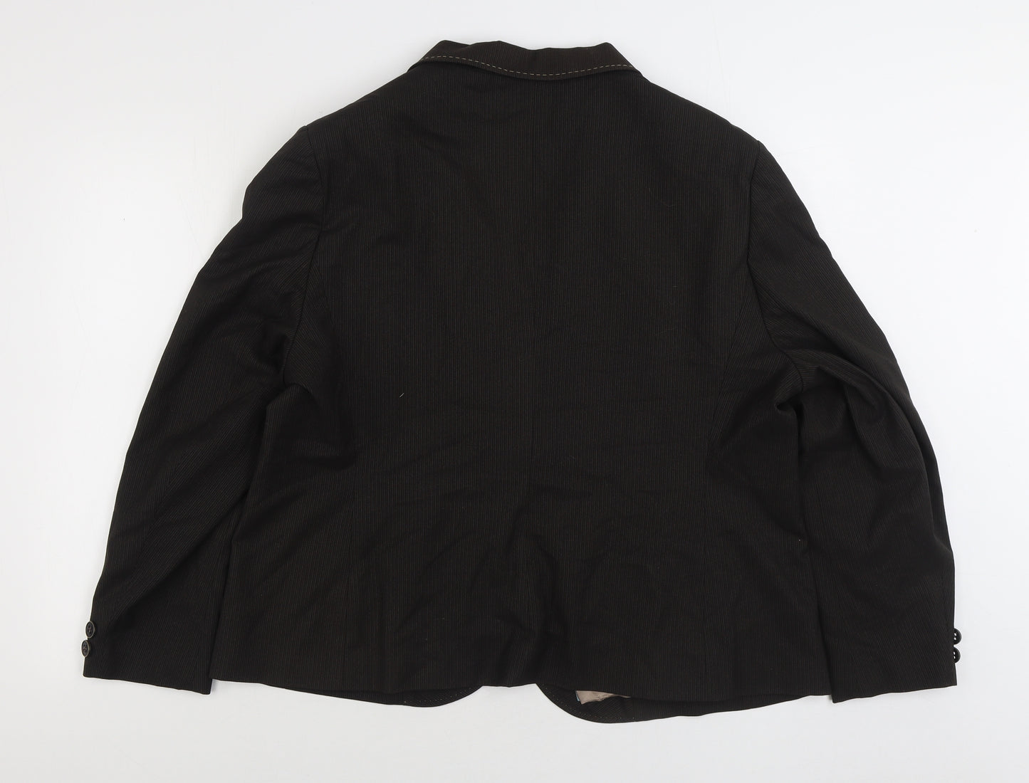 Debenhams Womens Brown Jacket Blazer Size 22 Button